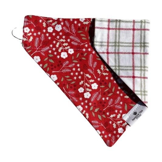 Christmas Floral Dog Bandana