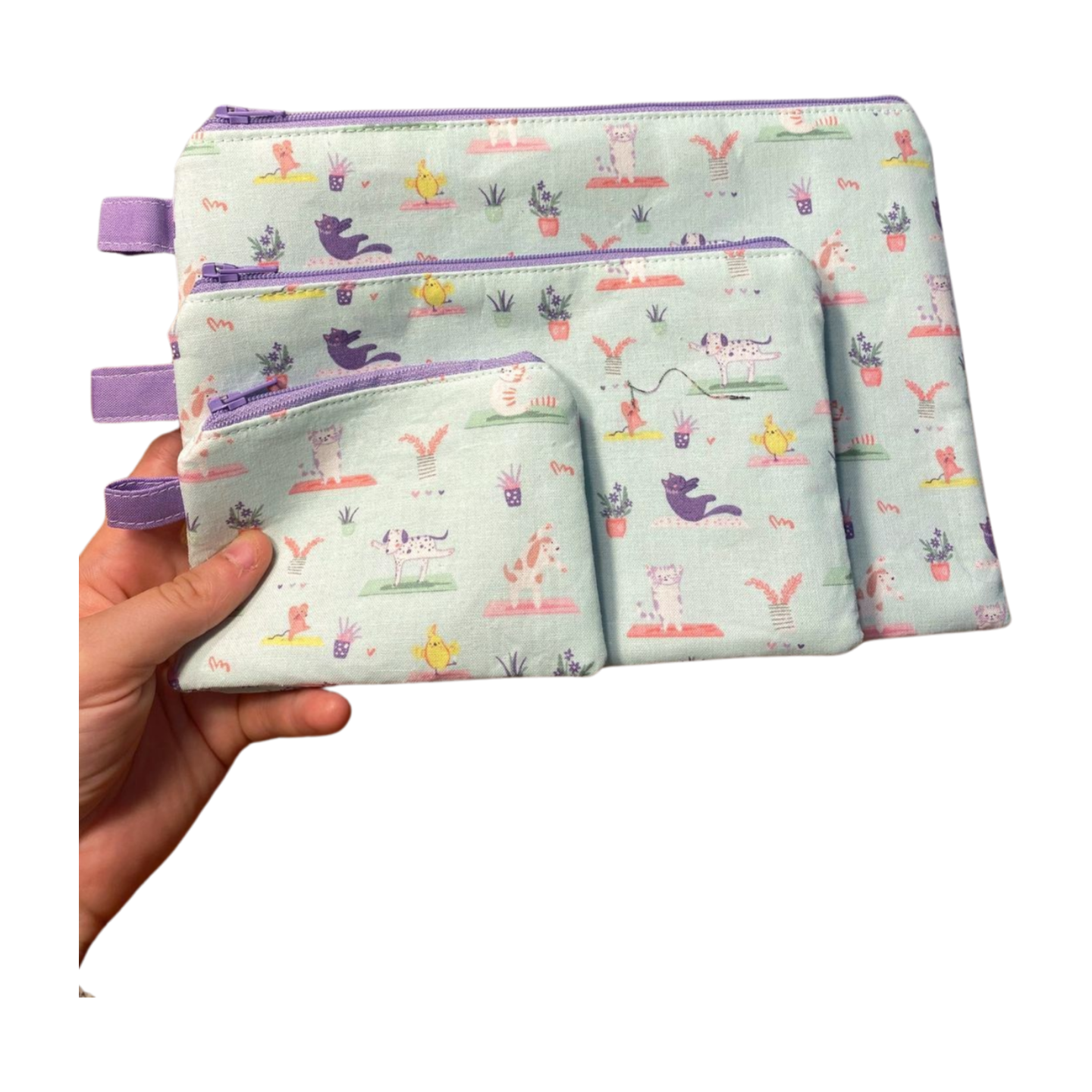 Yoga Pet Zipper Pouches