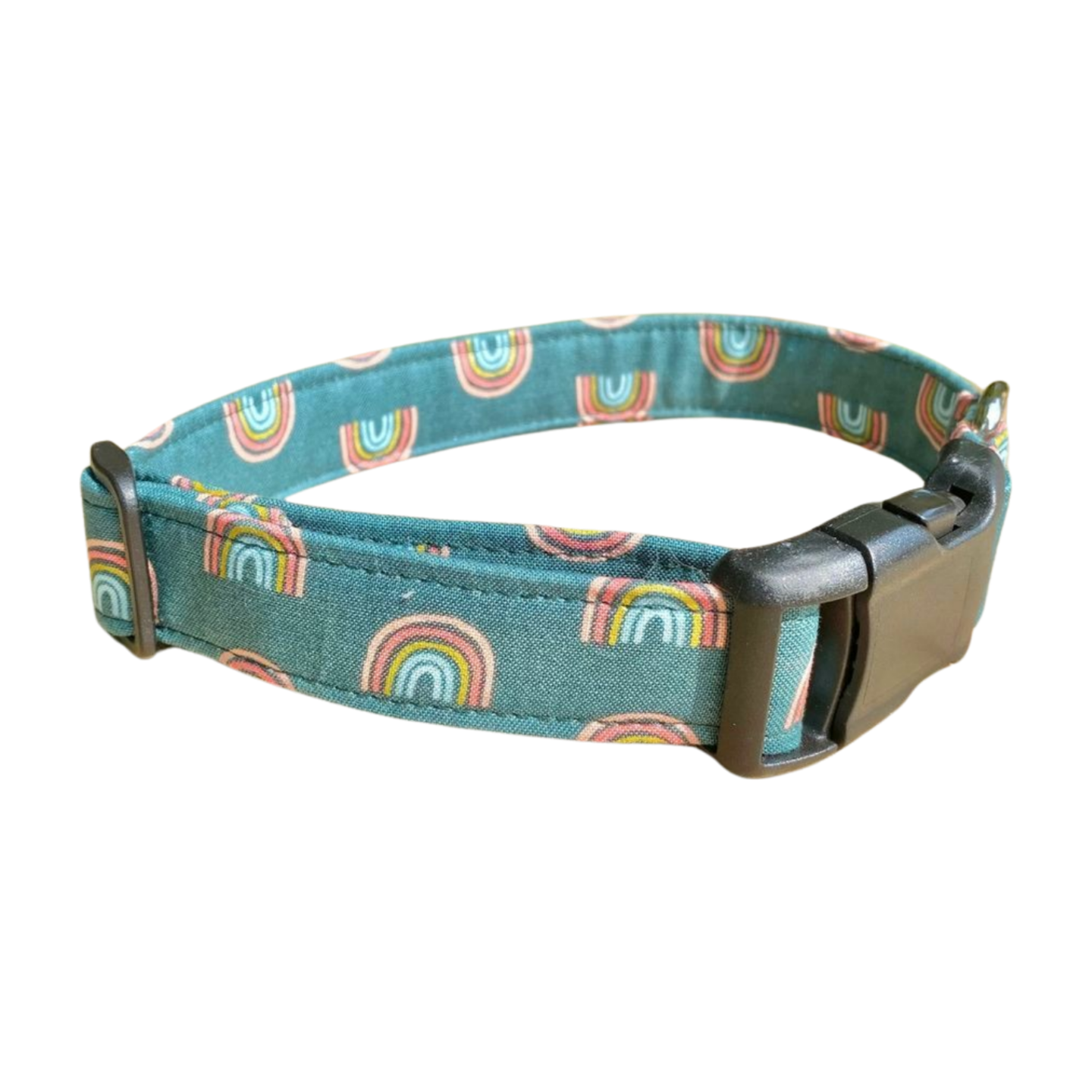 Sage Boho Rainbow Dog Collar