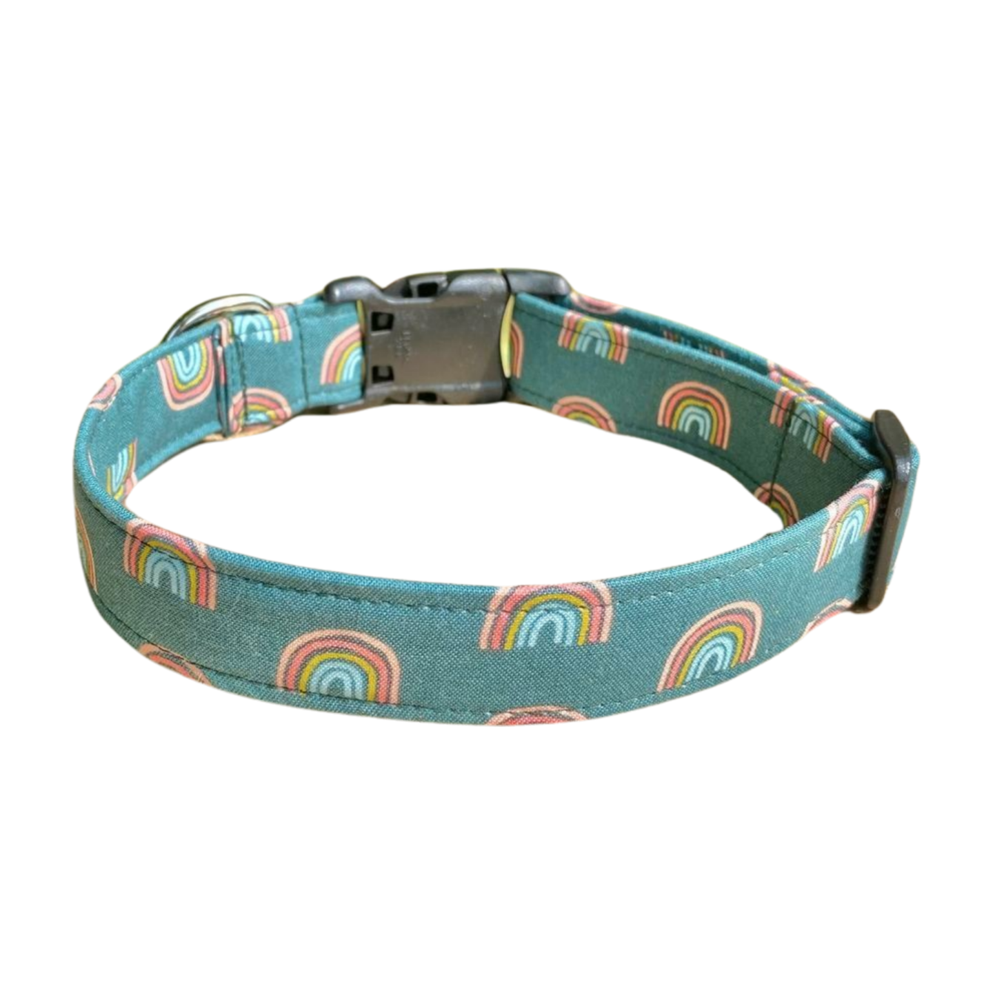 Sage Boho Rainbow Dog Collar
