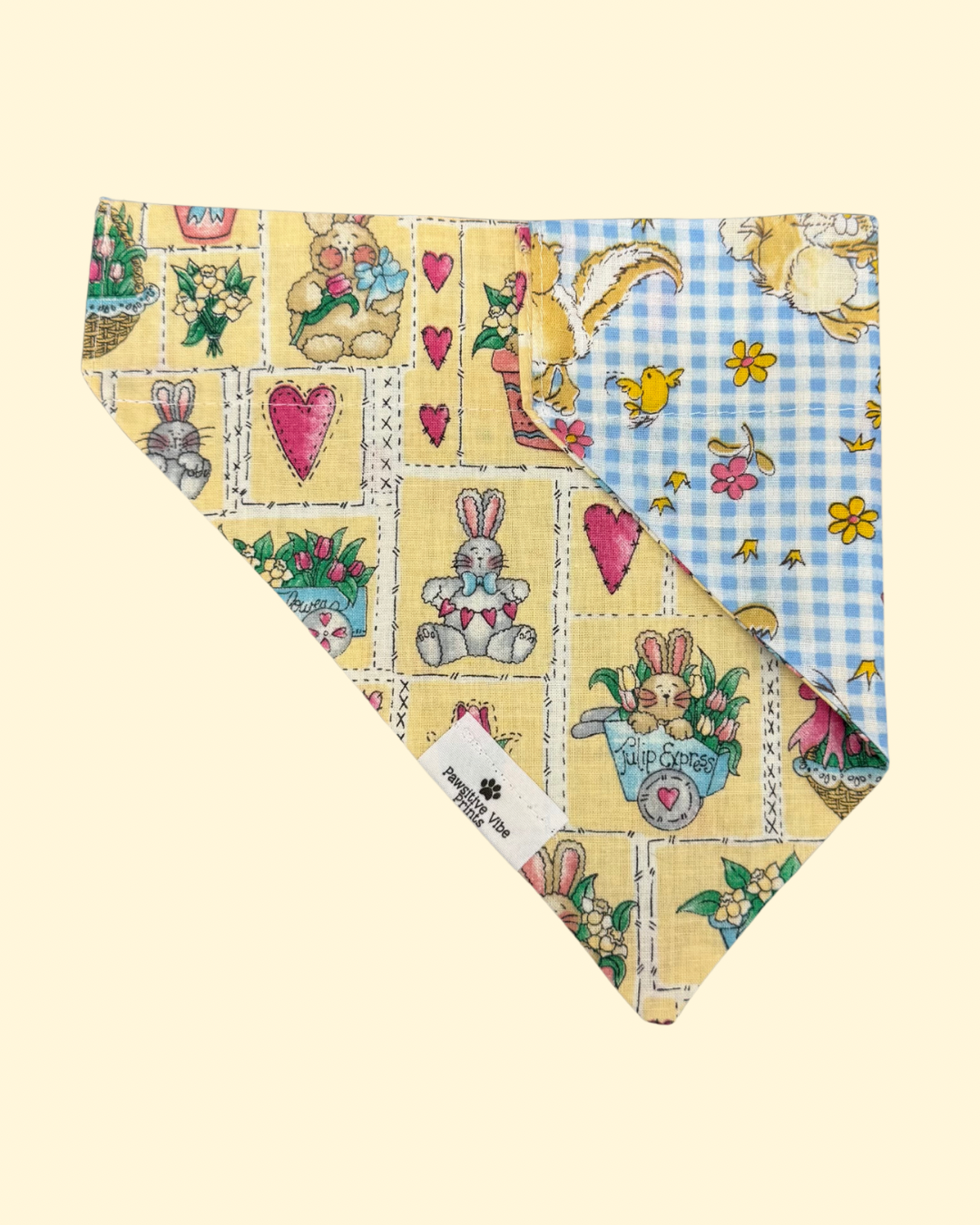 Vintage Easter Farm Dog Bandana