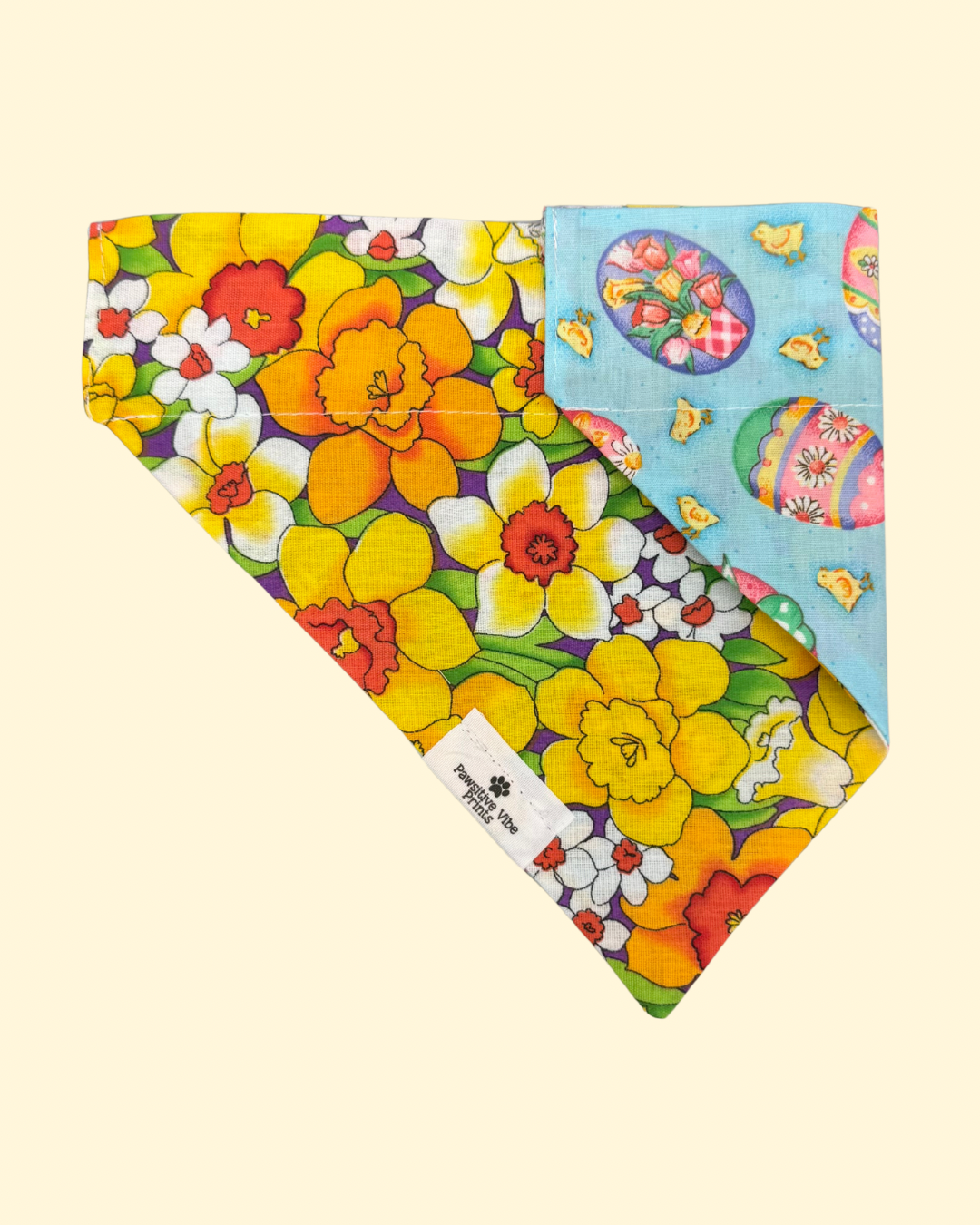 Vintage Easter Daffodils Dog Bandana