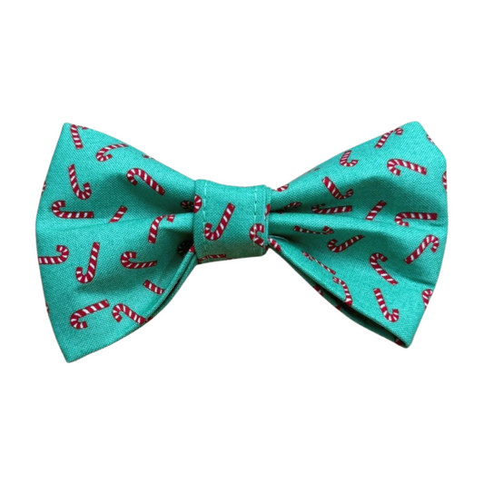Green Candy Cane Bowtie