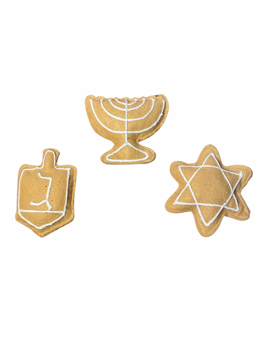 Neutral Hanukkah Cat Toys