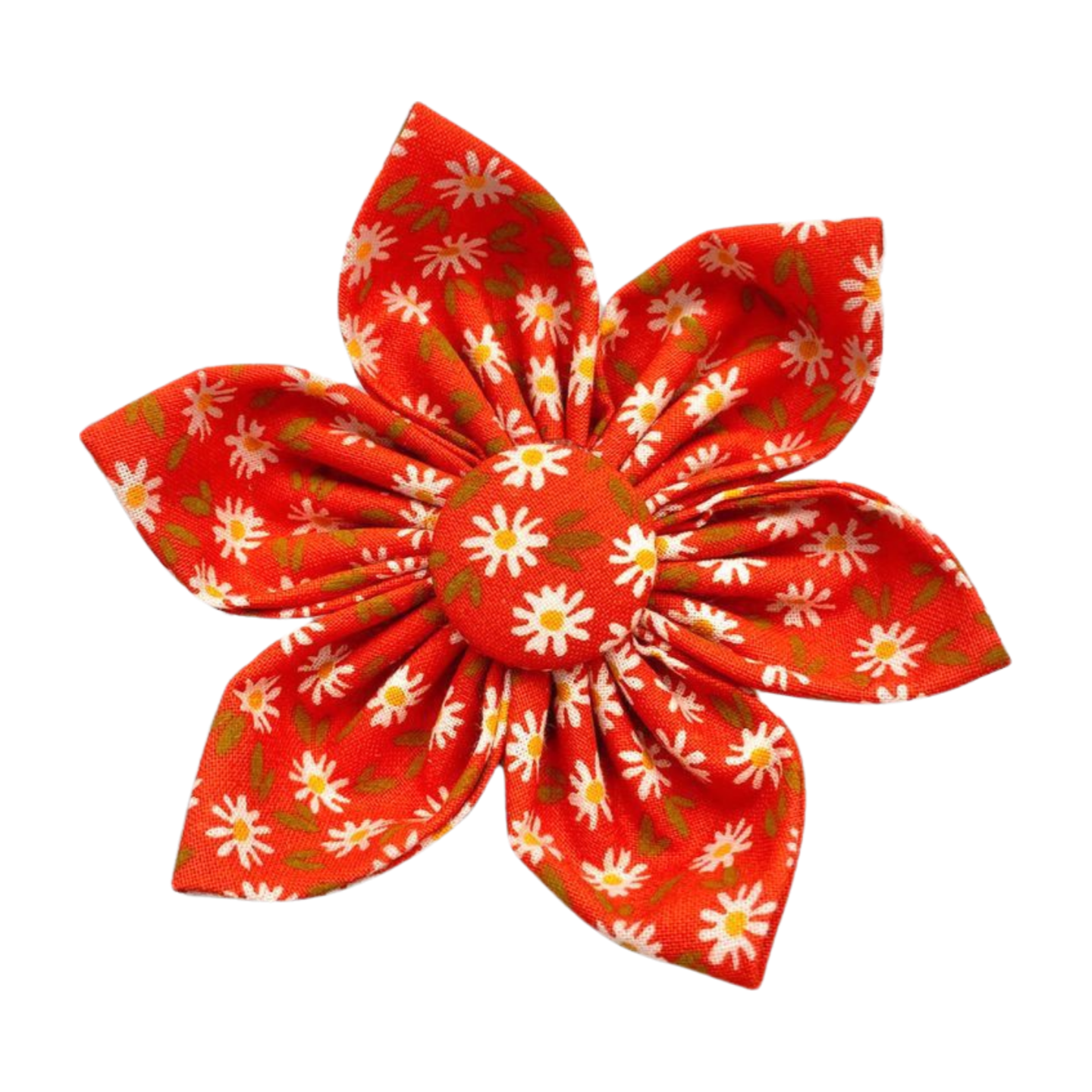 Red Daisy Collar Flower