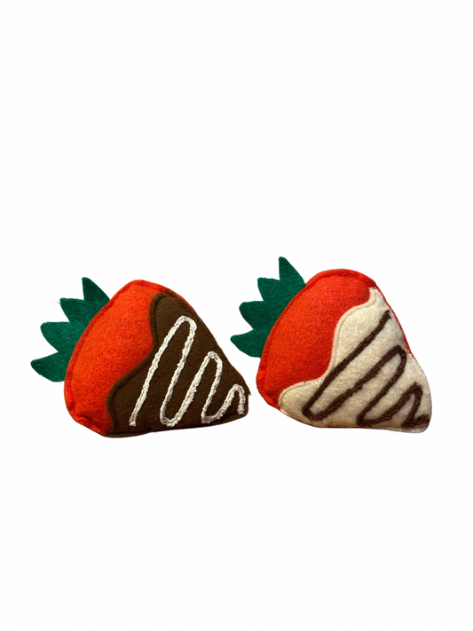 Chocolate Covered Strawberries Cat Toys