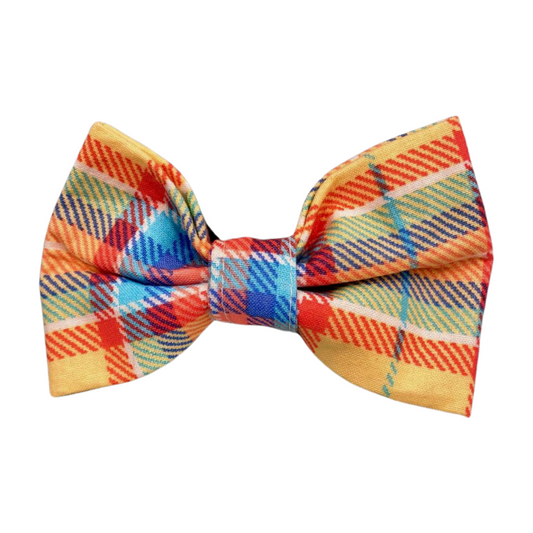 Easter Plaid Bow Tie