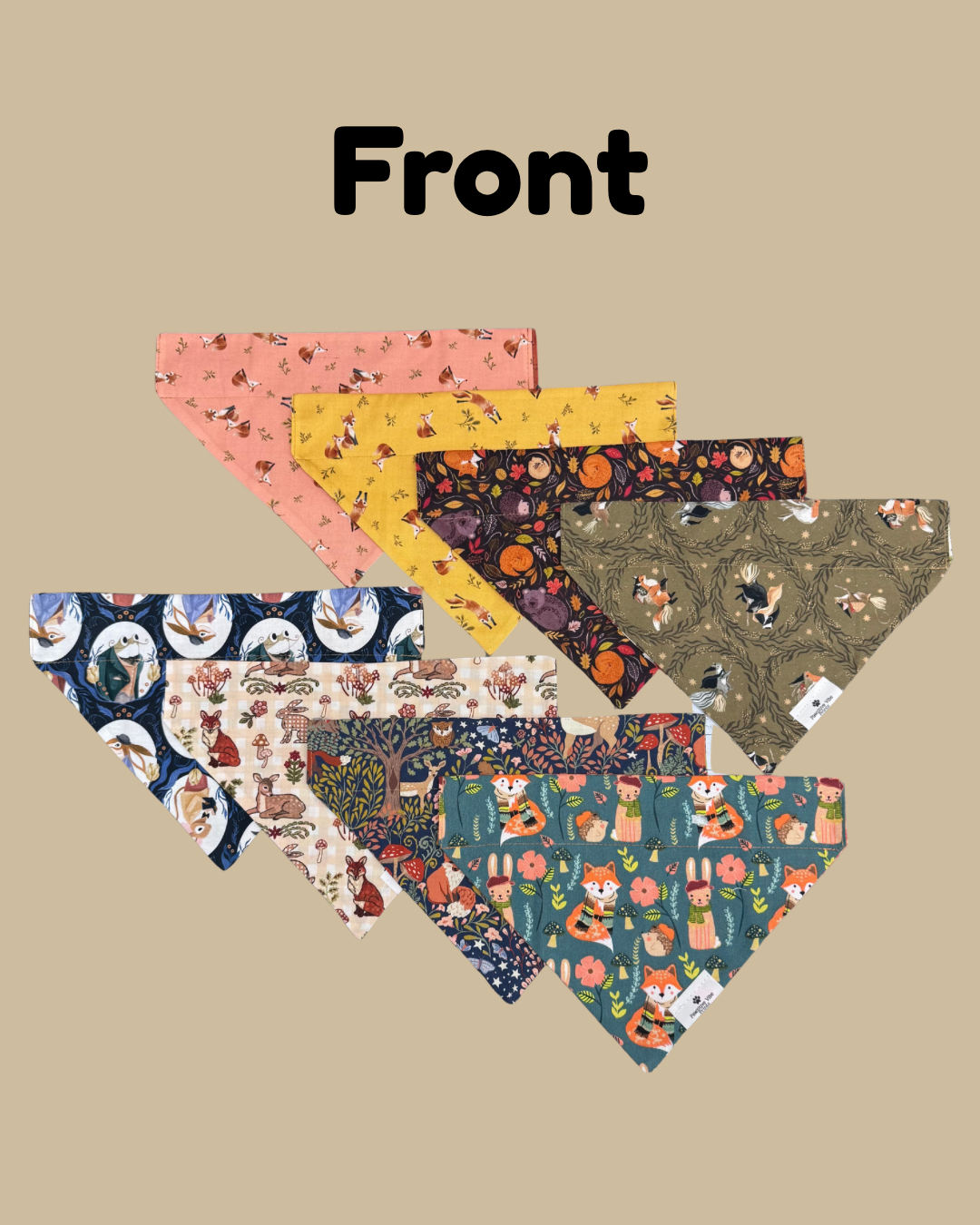 Fall Critters Dog Bandana
