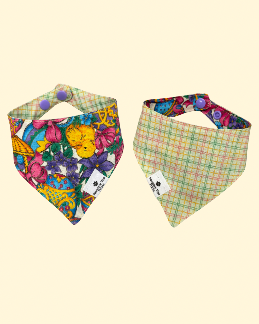 Vintage Easter Day Cat Snap Bandana
