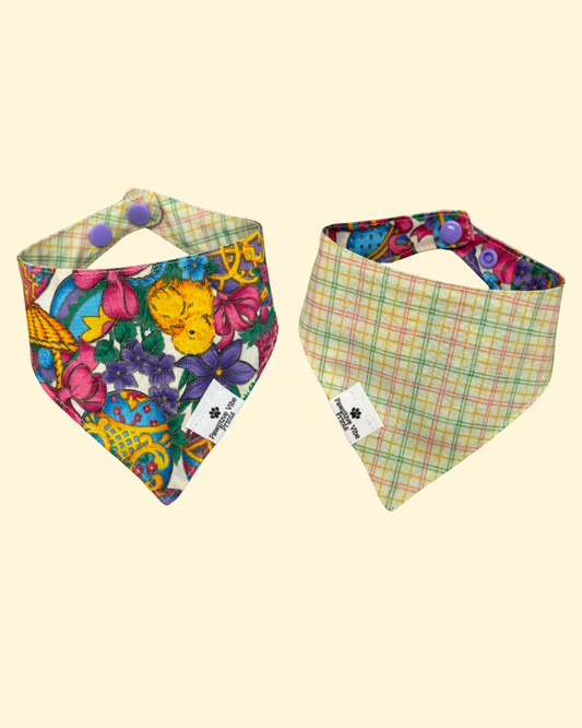 Vintage Easter Day Cat Snap Bandana