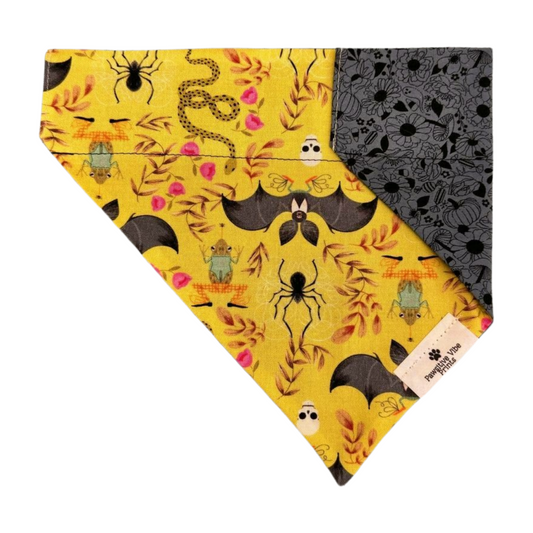 Floral Bat Dog Bandana