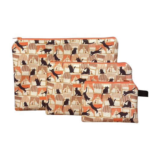 Window Cat Zipper Pouches