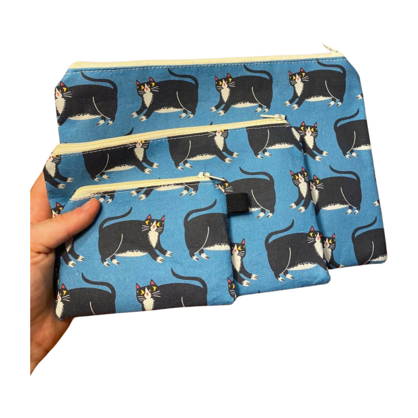 Fat Cat Zipper Pouches