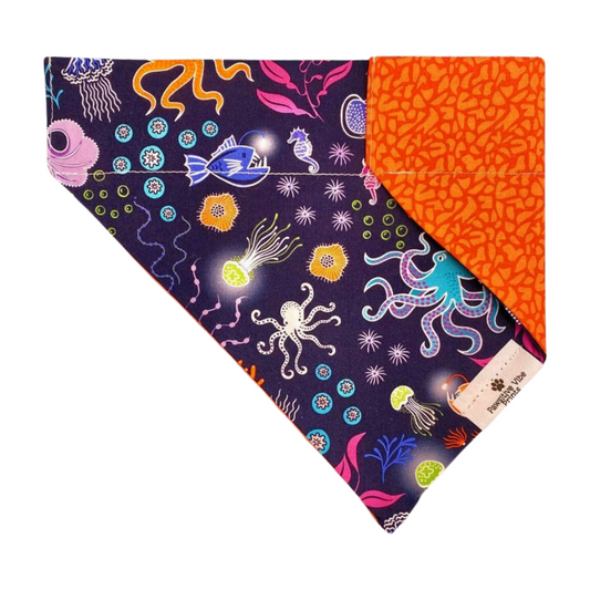 Glow in The Dark Ocean Animals Bandana