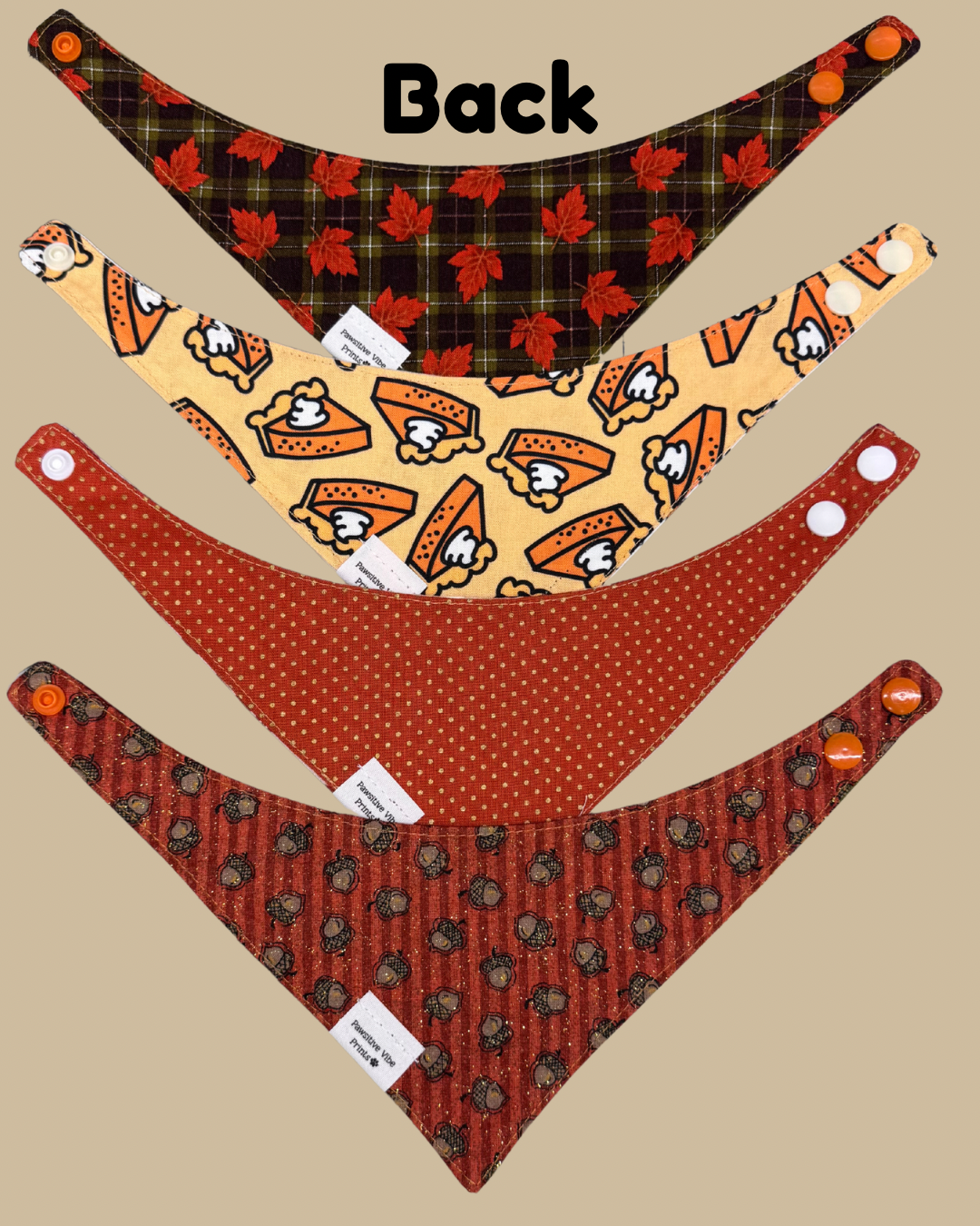Thanksgiving Cat Snap Bandana