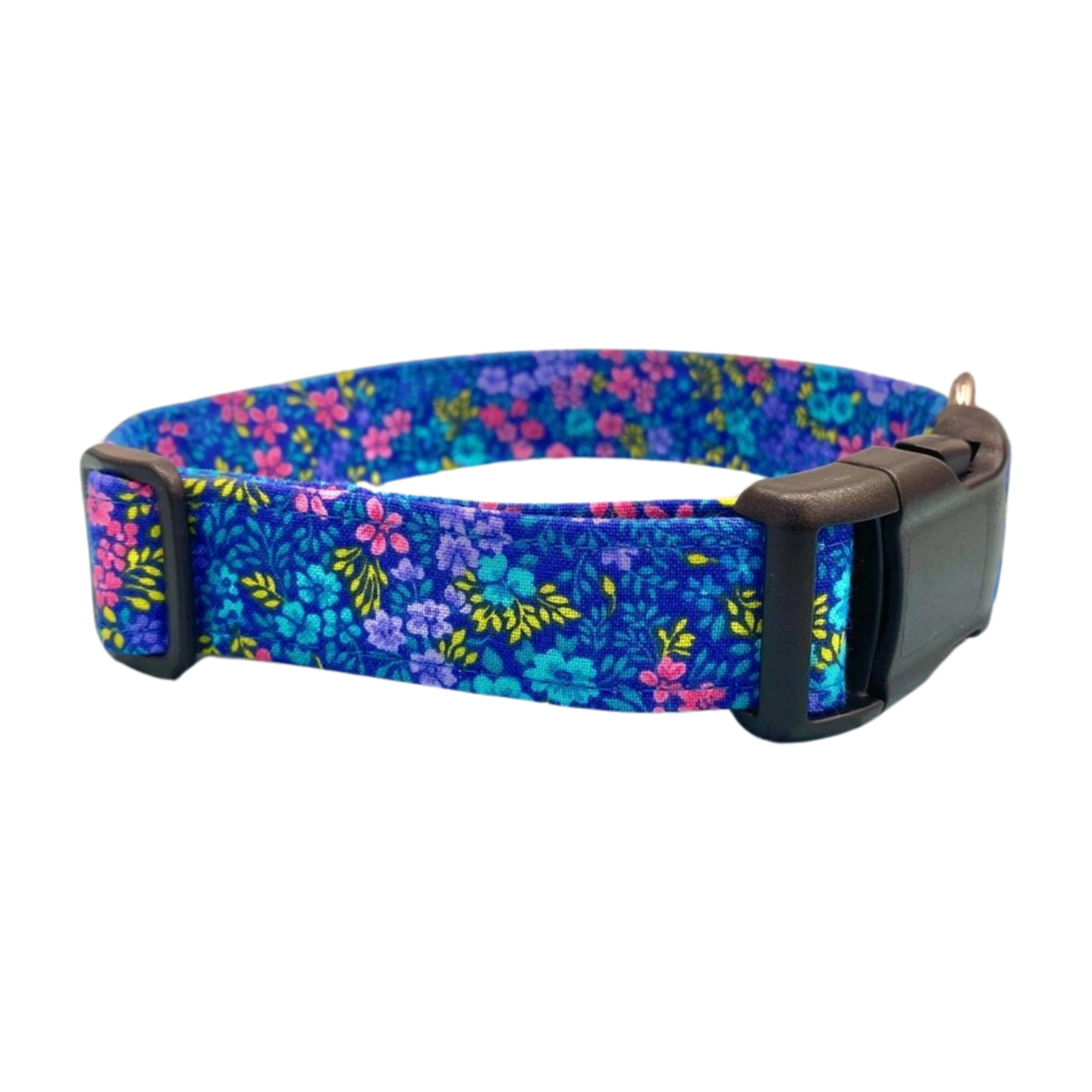 Blue Floral Dog Collar