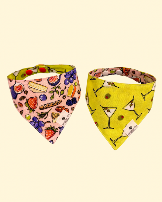 Charcuterie Cat Snap Bandana