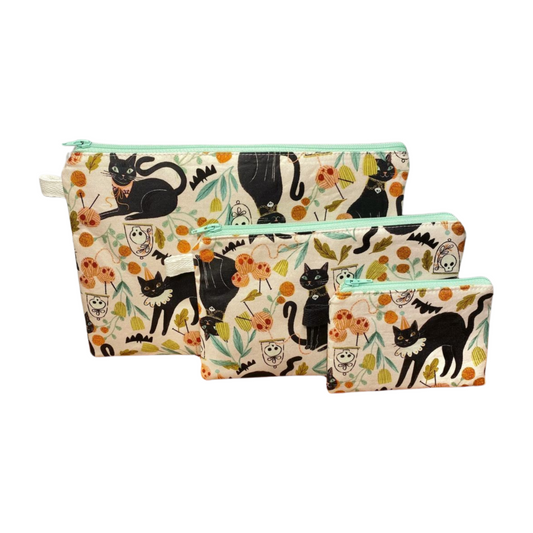 Spooky Cat Zipper Pouches