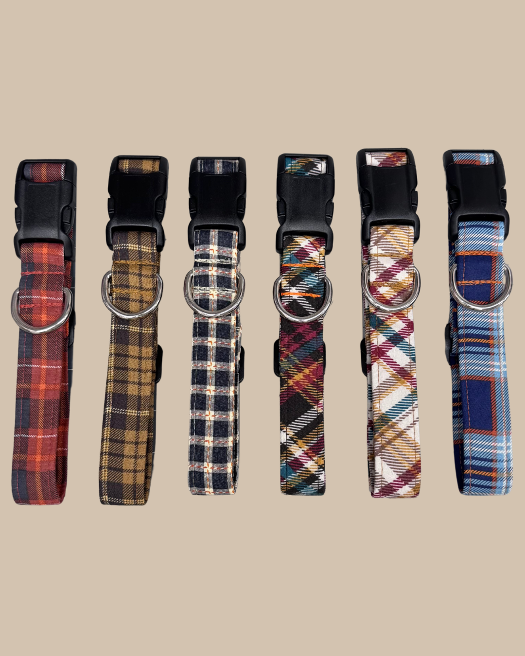 Fall Plaid Dog Collar