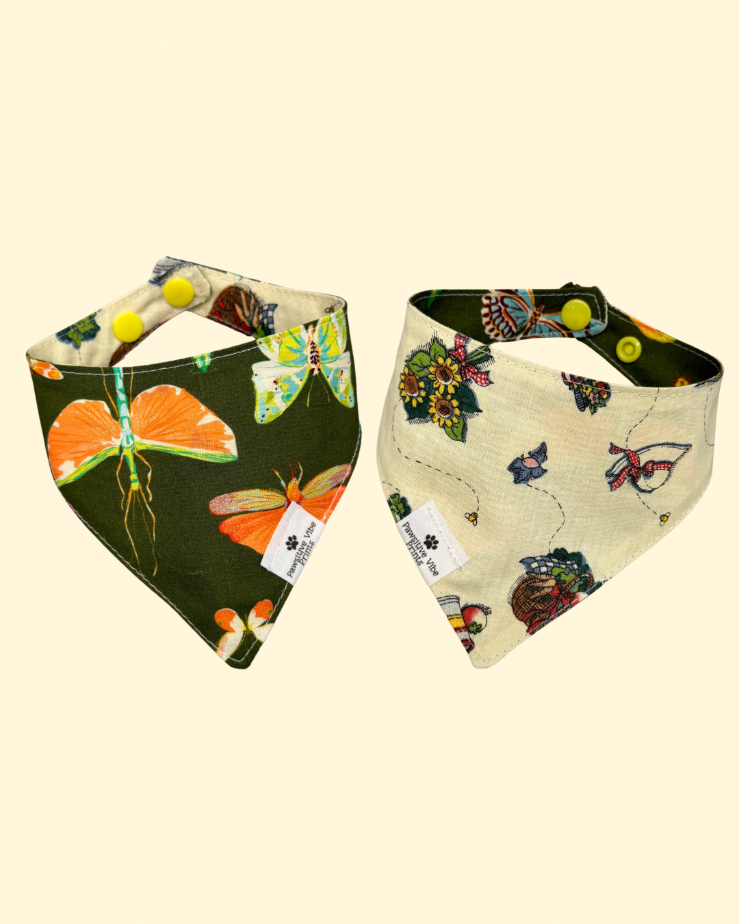 Garden Bug Cat Snap Bandana