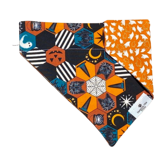 Honeycomb Halloween Dog Bandana