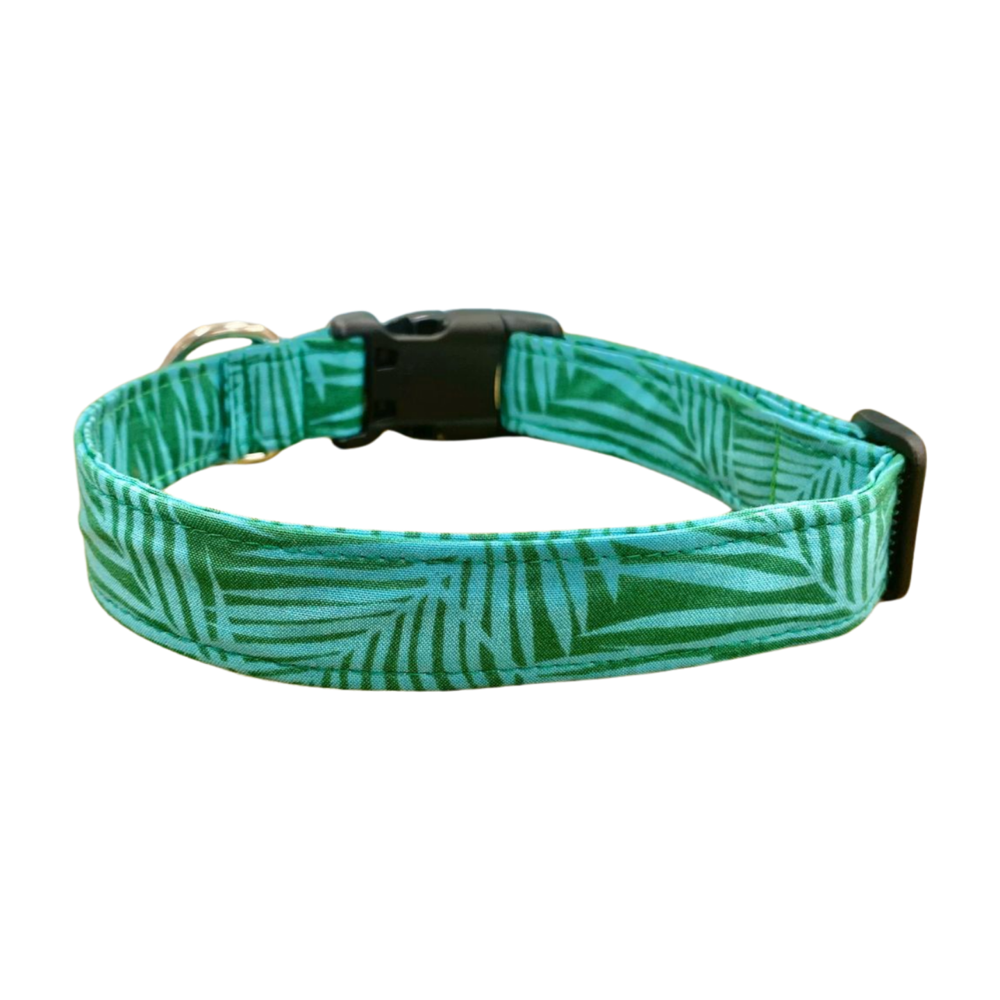 Tropical Palm Buckle Dog Collar