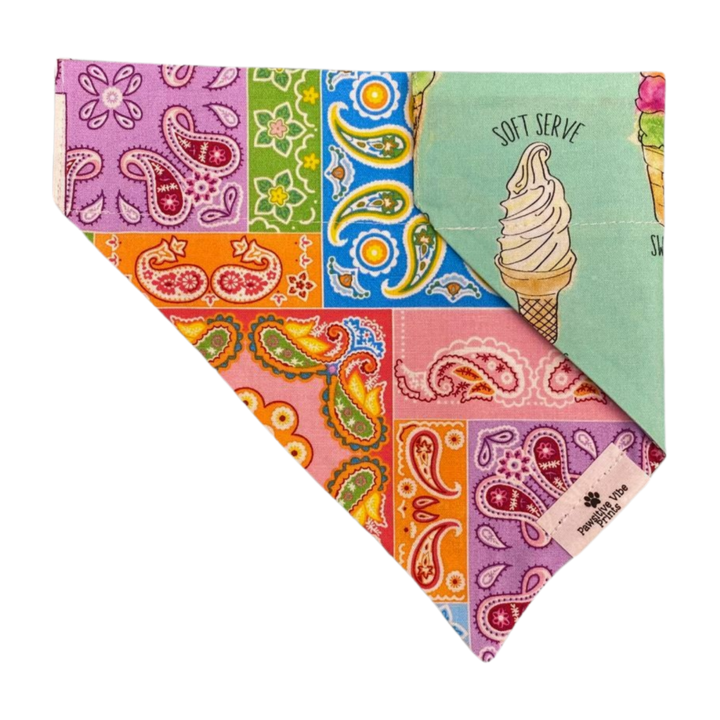 Colorful Bandana Print Dog Bandana