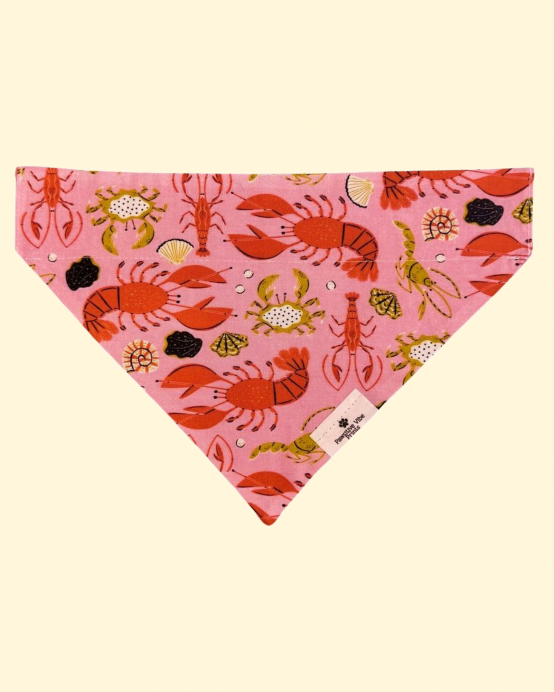 Pink Crustaceans Dog Bandana