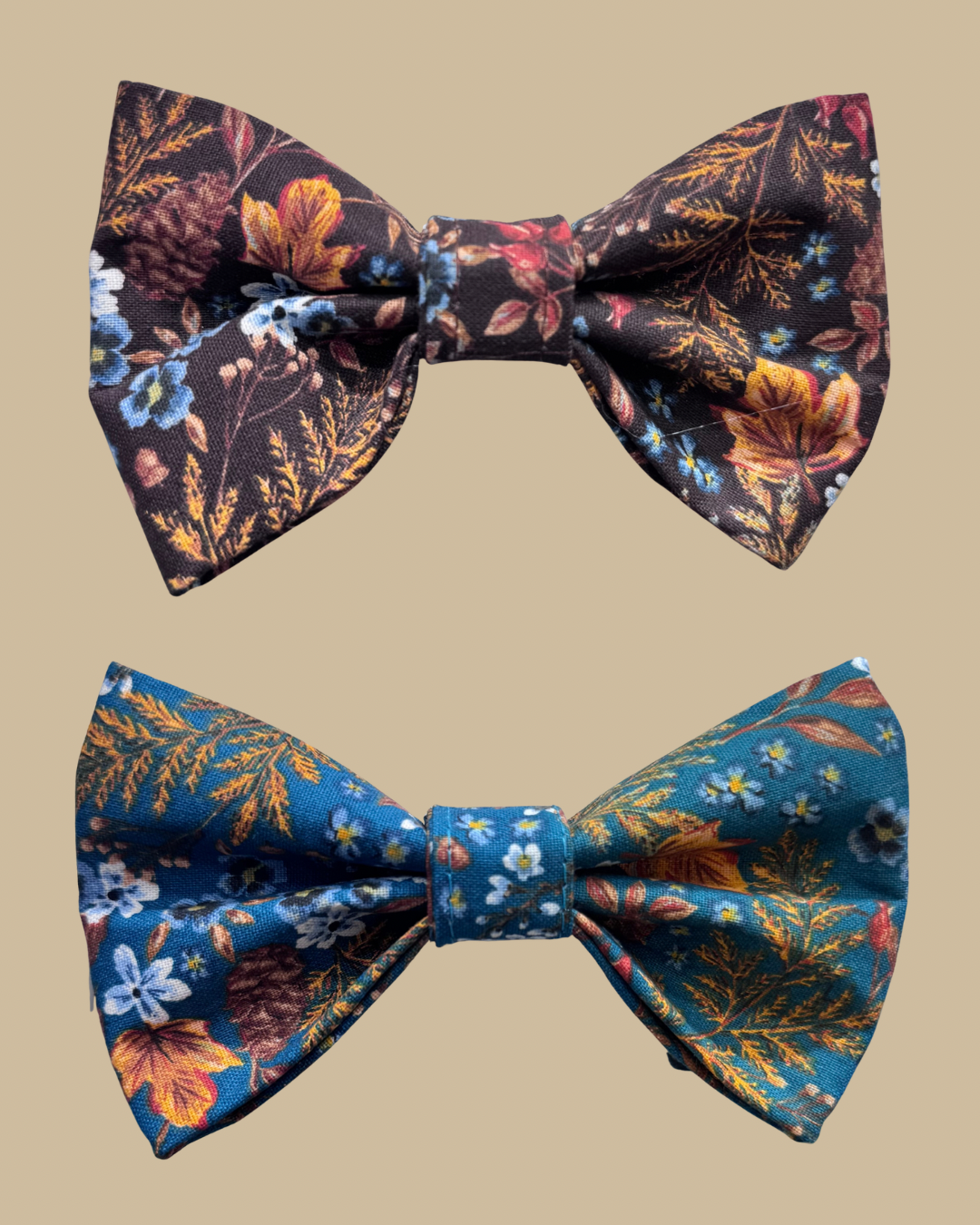 Fall Floral Pet Bow Tie
