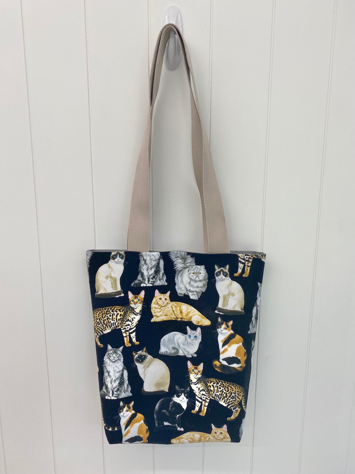 Large Cat Breed Tote Bag