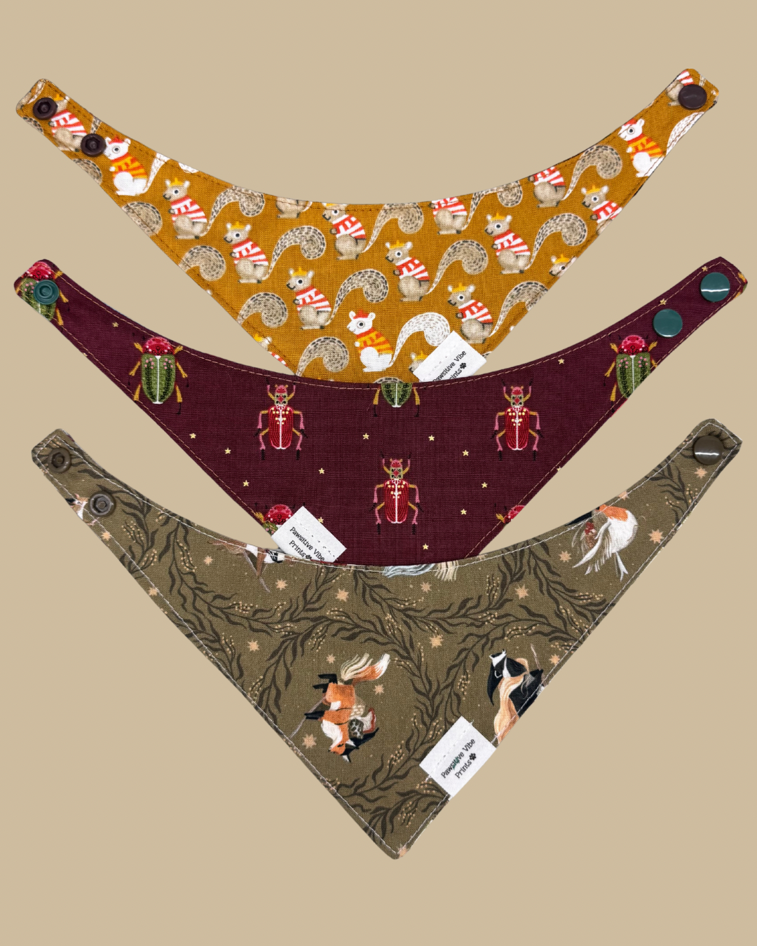 Fall Cat Snap Bandana