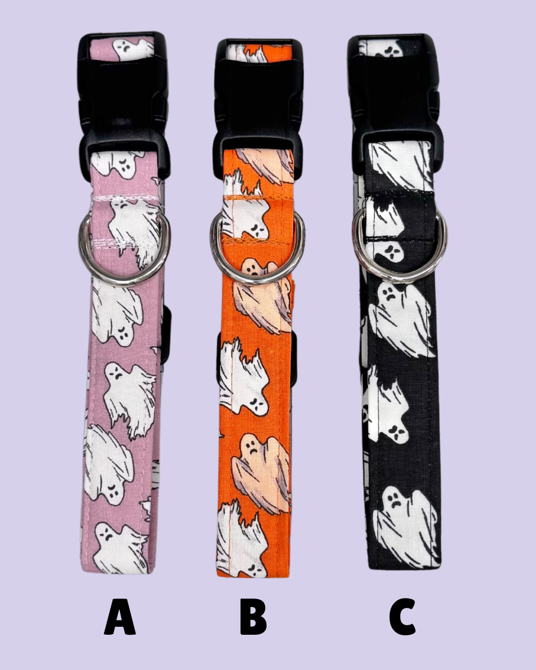 Glow in The Dark Ghost Dog Collar