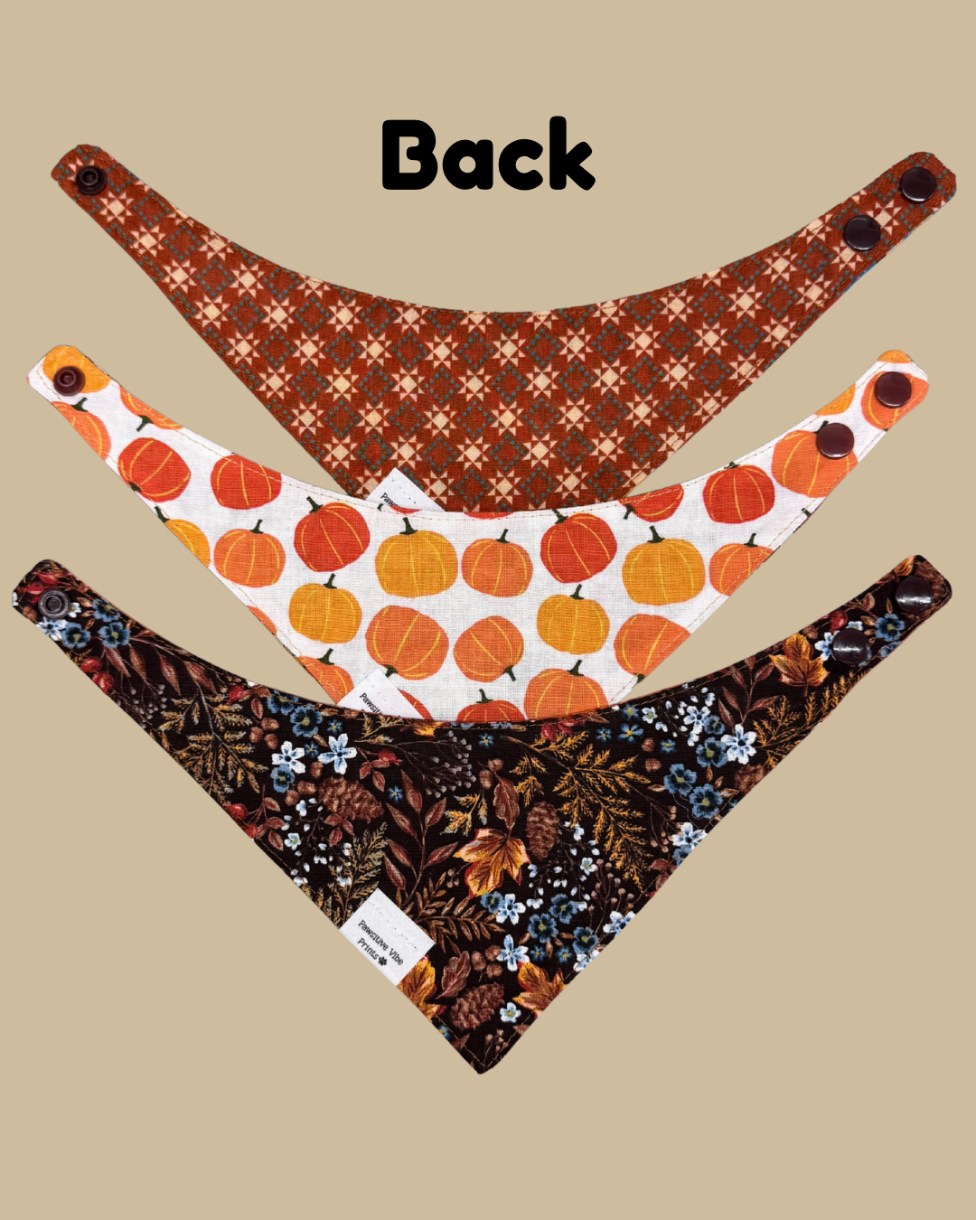 Acorn Cat Snap Bandana