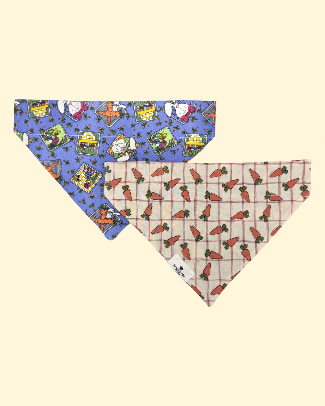 Vintage Bunny Carrot Dog Bandana