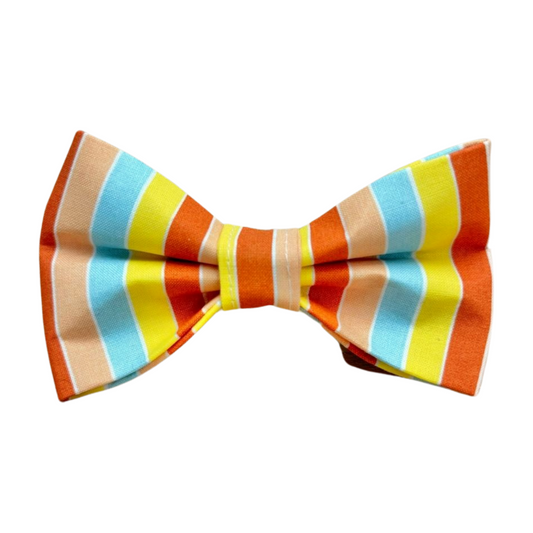 Beach Striped Bow Tie