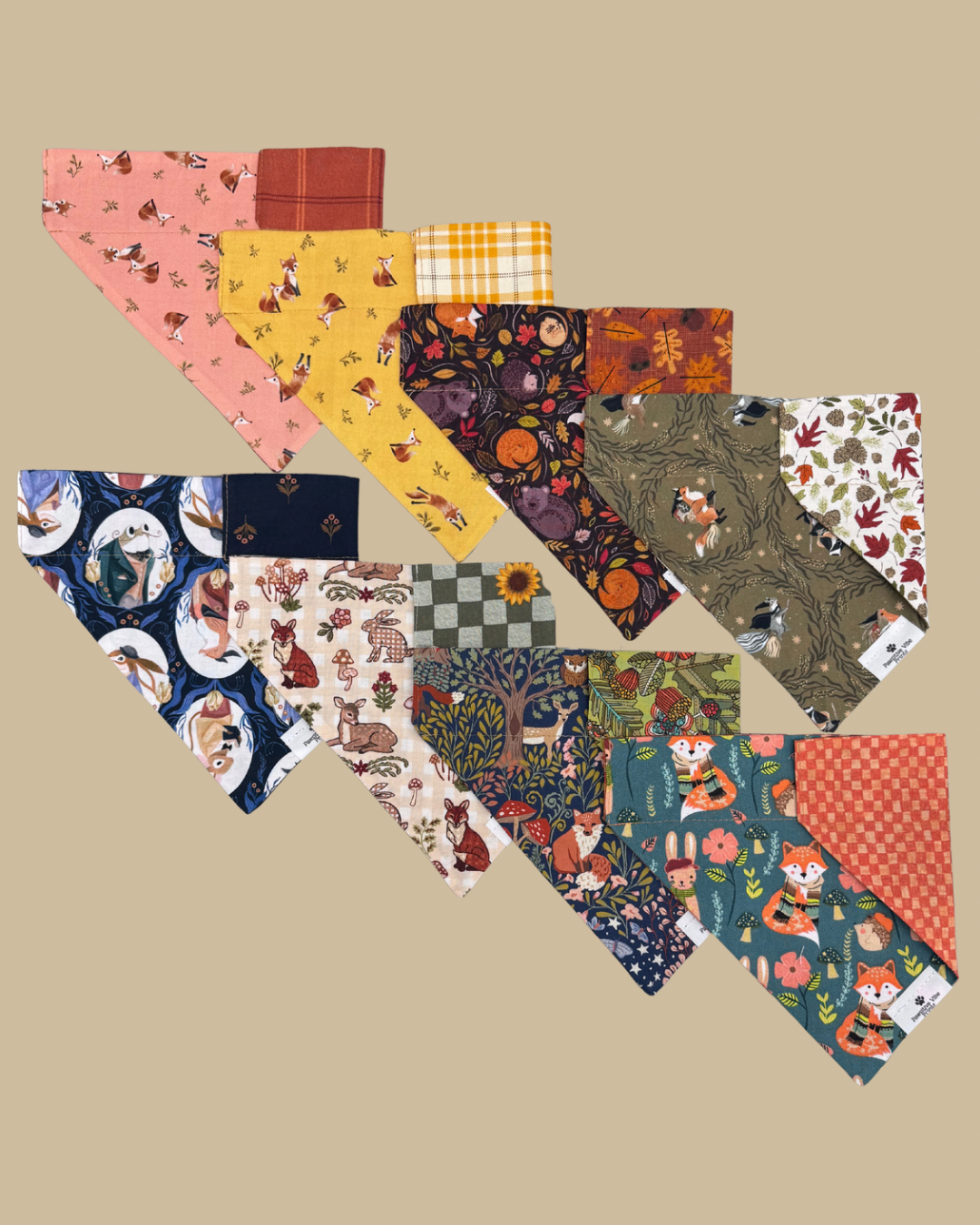 Fall Critters Dog Bandana