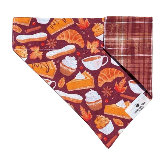 Fall Morning Treats Dog Bandana