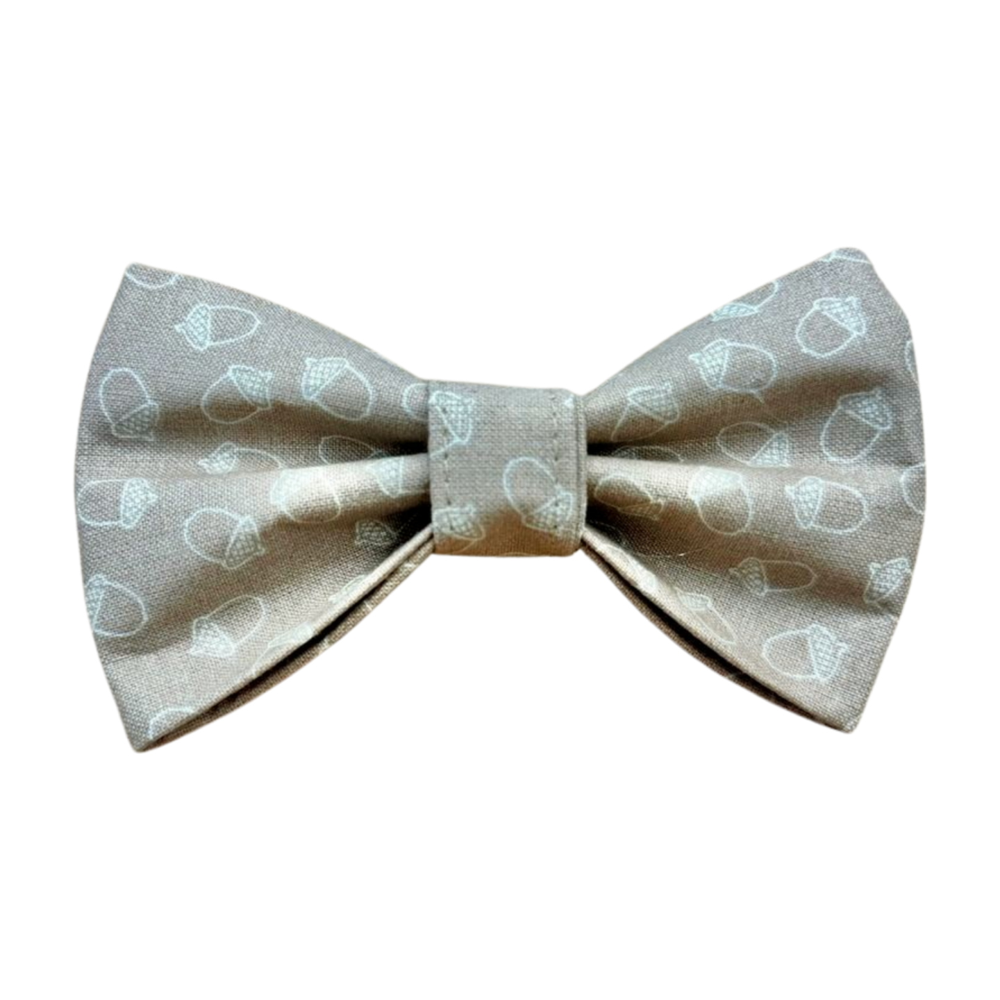 Beige Acorns Bowtie