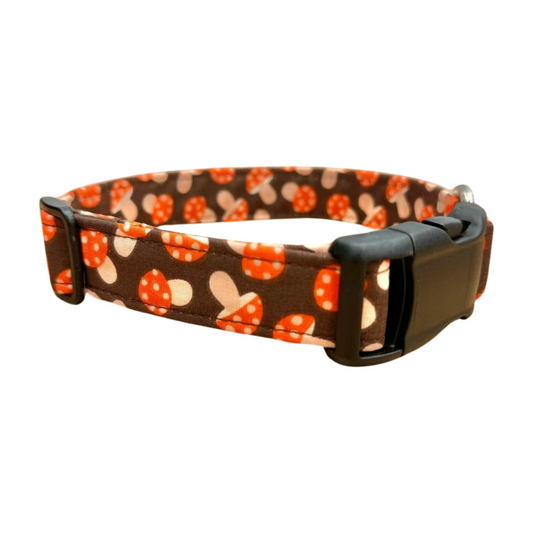 Fall Mushroom Dog Collar