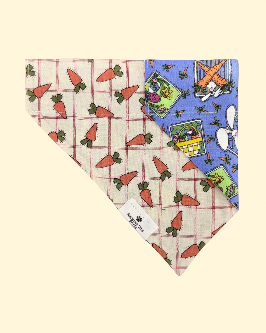 Vintage Bunny Carrot Dog Bandana