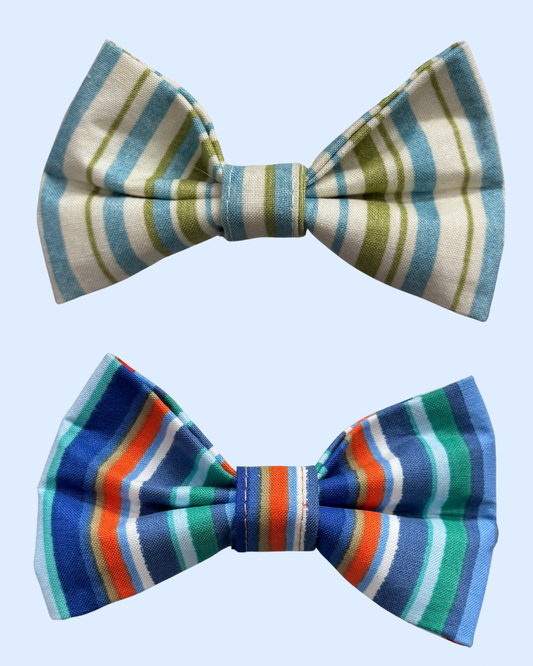 Striped Pet Bow Tie