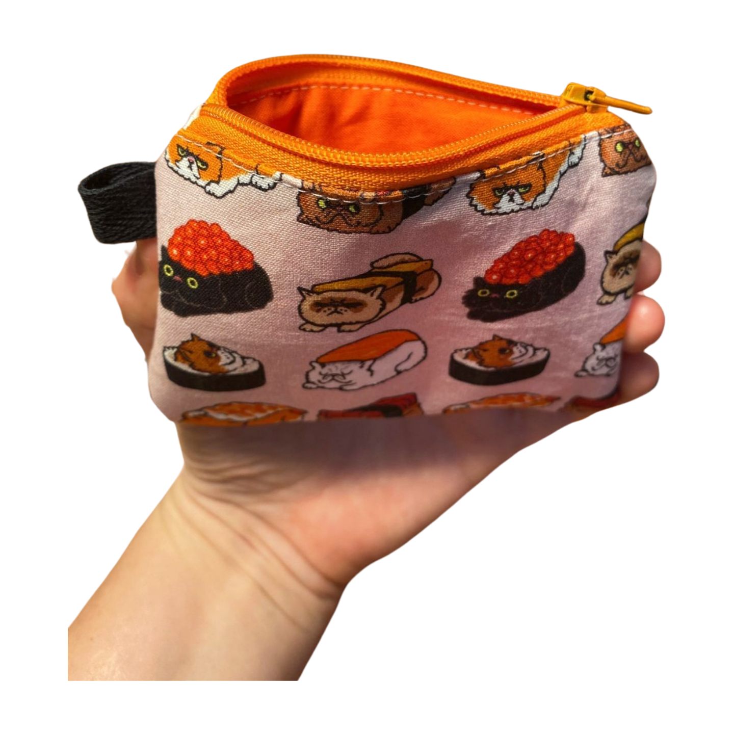 Sushi Cat Zipper Pouches