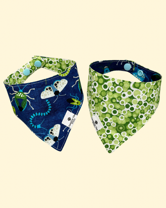 Blue Bugs Cat Snap Bandana