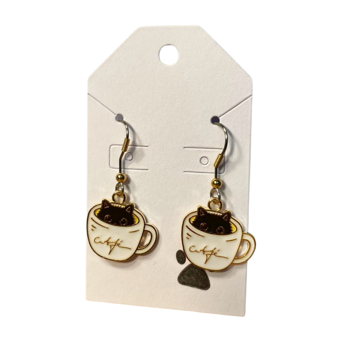 Coffee Cat Earrings