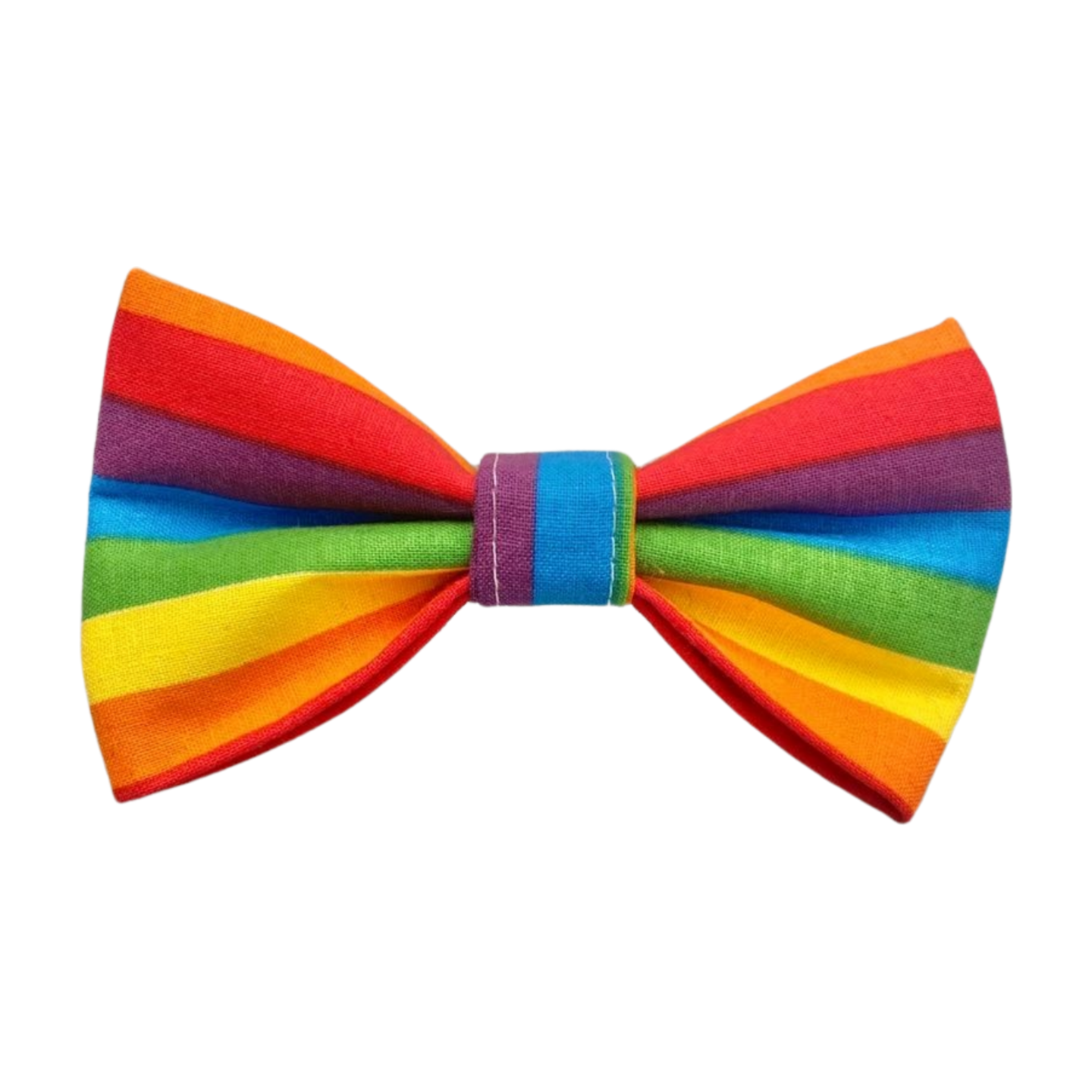 Rainbow Striped Bow Tie