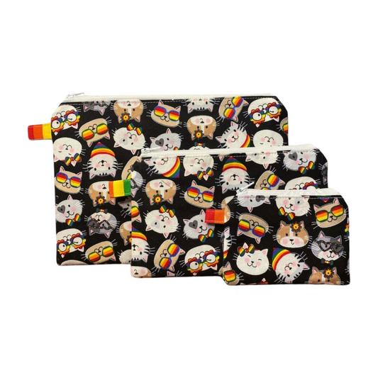 Pride Cat Zipper Pouches