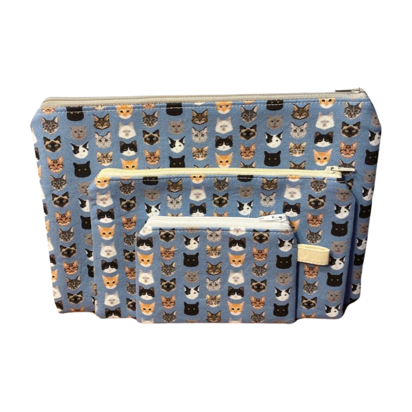 Cat Faces Zipper Pouches