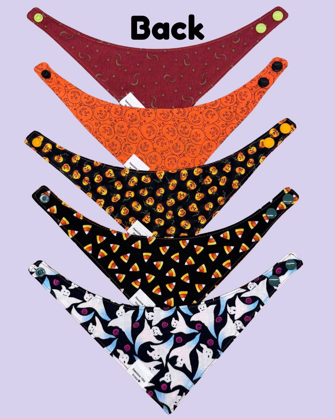 Jack O Lantern Cat Snap Bandana