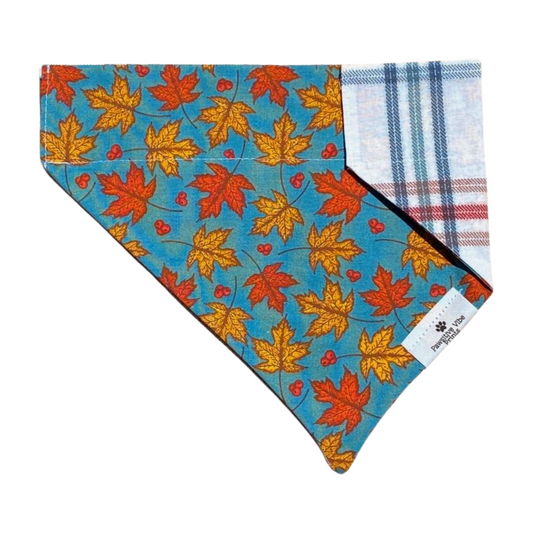 Teal Fall Morning Dog Bandana