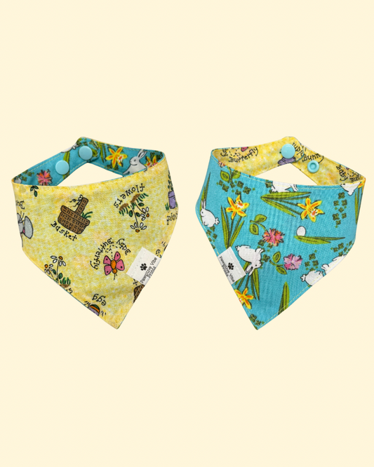 Vintage Easter Icons Cat Snap Bandana